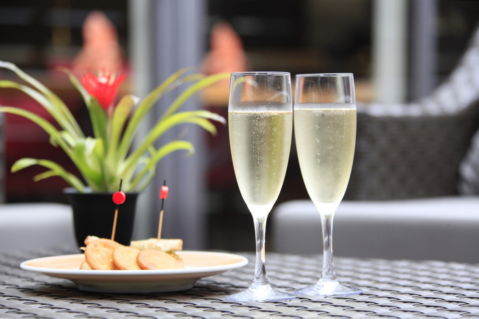 テラス席で寛ぎのひととき