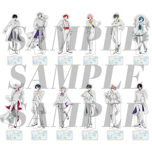 アクリルスタンド  2nd Anniv. Ver. イベント価格：&yen;1,700（税込） 種類：全12種 キャラサイズ:全長145mm程度 台座サイズ：H30mmxW50mm程度 ※絵柄をお選びいただけます ※キャラクターによりサイズが異なります