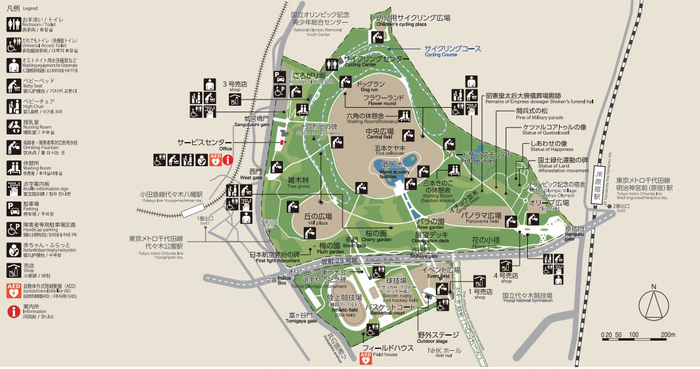 代々木公園 園内マップ