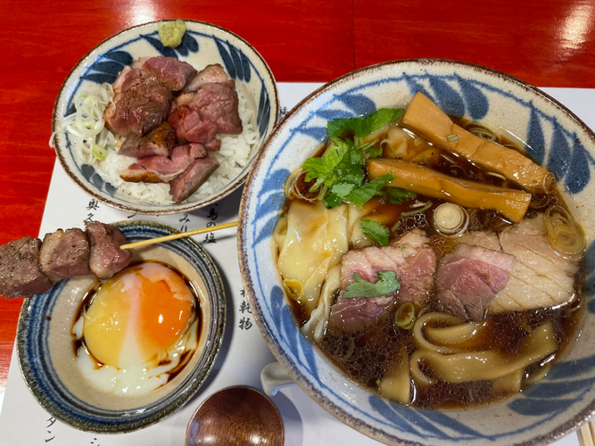特製鴨の中華そばと鴨丼　