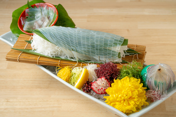 活ヤリイカ直前捌き！