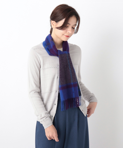 フルラカシミヤ100％プチマフラー24-135-46008