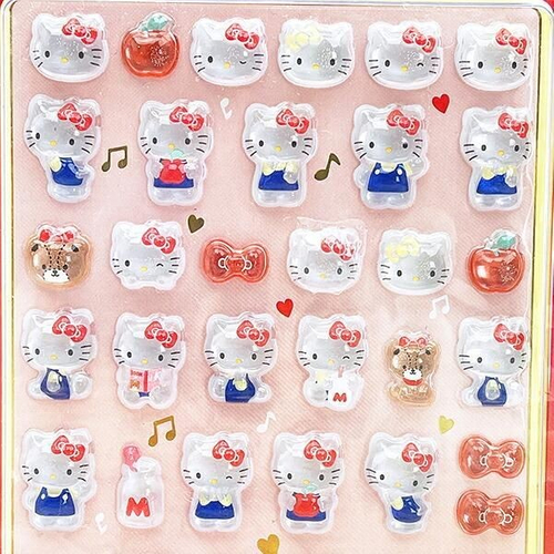 サンリオの透明感あるボンボンドロップシール