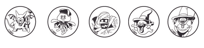 ▲本イベント限定のハロウィンにピッタリのモンスタースタンプ