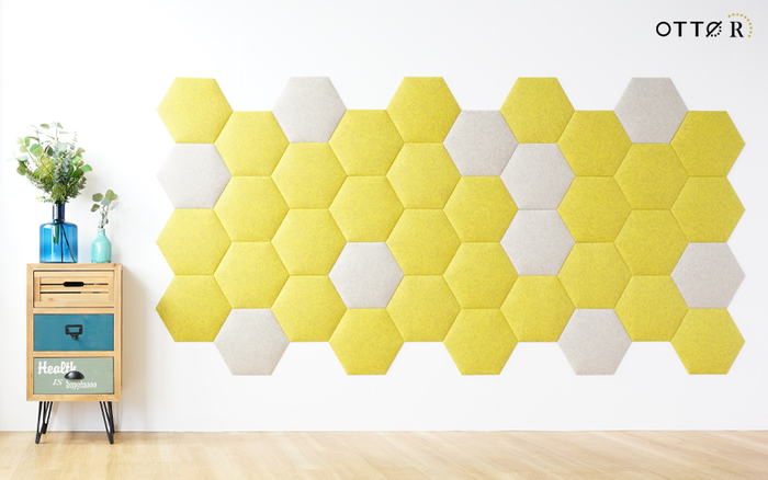 OTTO R 六角354　40枚セット　サフランイエロー&times;ベージュ