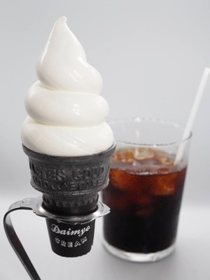 ソフトクリームとコーヒーのかけ合わせも好評