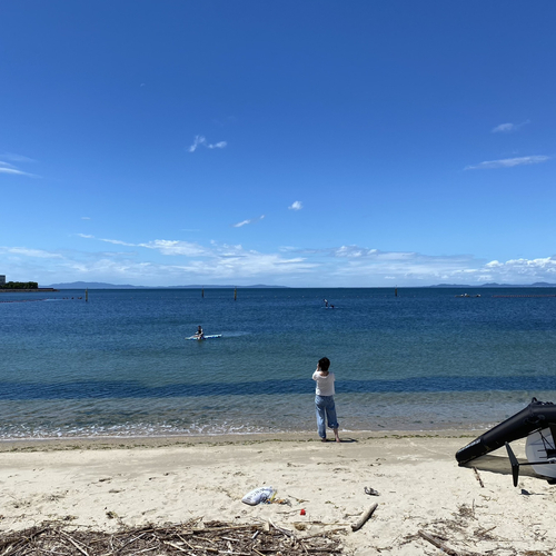 目の前は海二色の浜 海水浴場