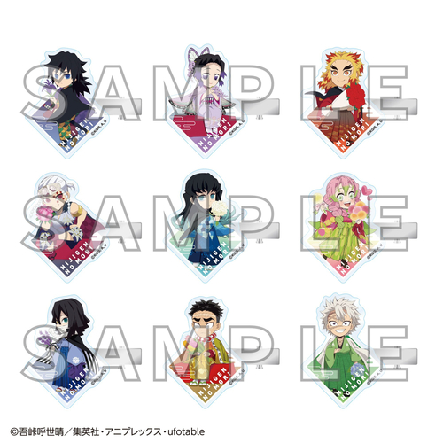 ▲アクリルヘアクリップ（全9種、ランダム)／各770円（税込） 7月中旬販売開始予定