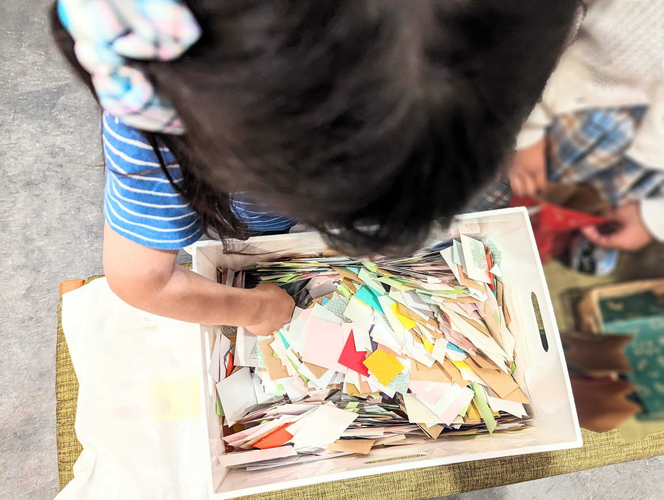 ワークショップ(紙すくい)