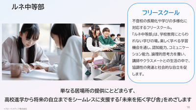 フリースクール「ルネ中等部」