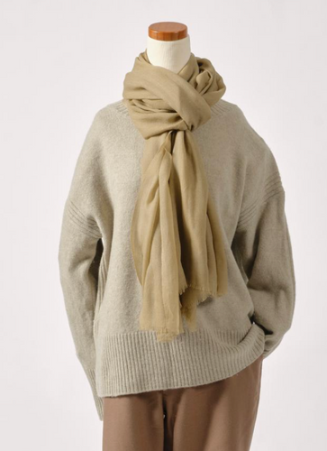 森染めショール(よもぎグリーン)