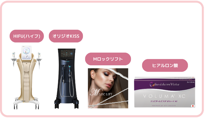 たるみ治療で使われる器機や薬剤