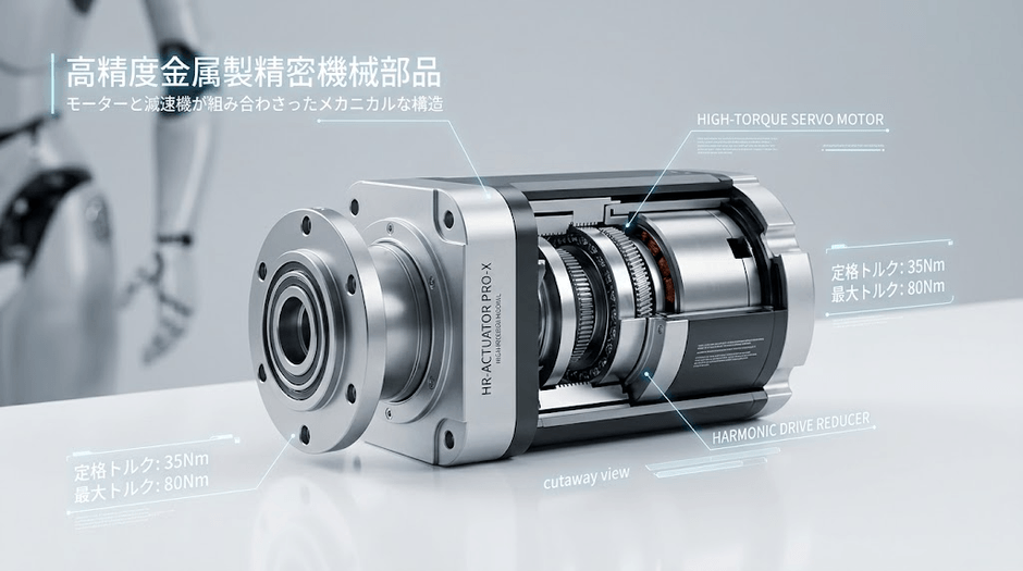 図. ヒューマノイドロボット用アクチュエーターの製品画像