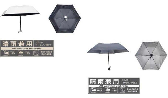 晴雨兼用傘商品画像（画像はイメージです。）