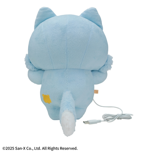 あったかぬいぐるみ　アオイコオオカミ　背面
