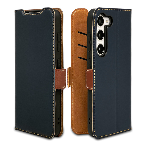 ネイビー&times;ブラウン