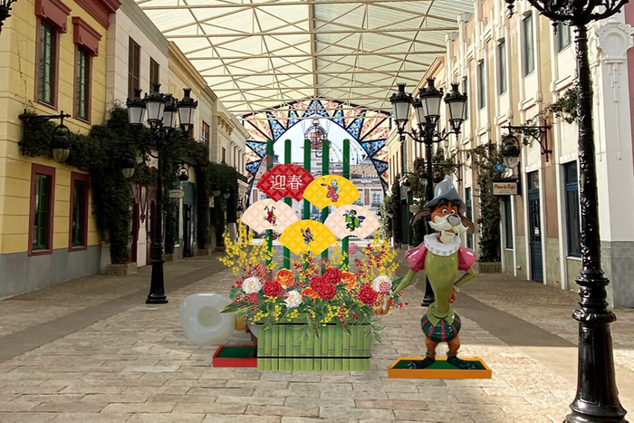 テーマパークの門松（イメージ）