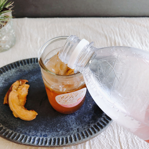 日本酒とソーダを1:1