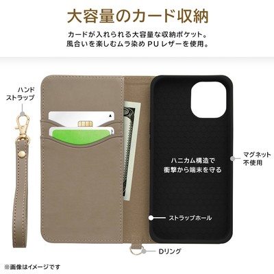 耐衝撃 手帳型レザーケース Raffine_仕様