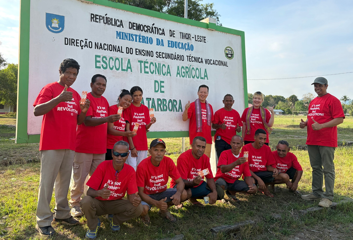 農業学校のみなさんと