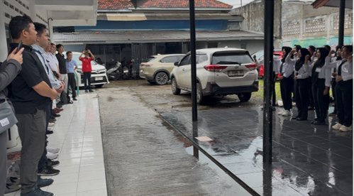 【写真(1)】生徒による挨拶