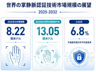 図. 世界の掌静脈認証技術市場規模