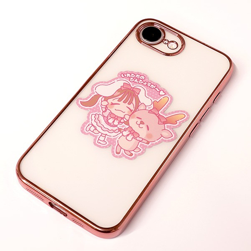 もえあず&times;イワシカ スマホに貼れるステッカー（使用イメージ）