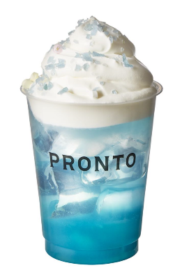 【SHINJIRO ATAE&times;PRONTO】ブルー パチパチレモネード 740円（税込814円）