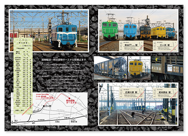 「ありがとう!!熊谷貨物ターミナル駅記念乗車券~駅舎ver~」イメージ(中面)
