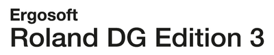 Ergosoft Roland DG Edition 3 ロゴ