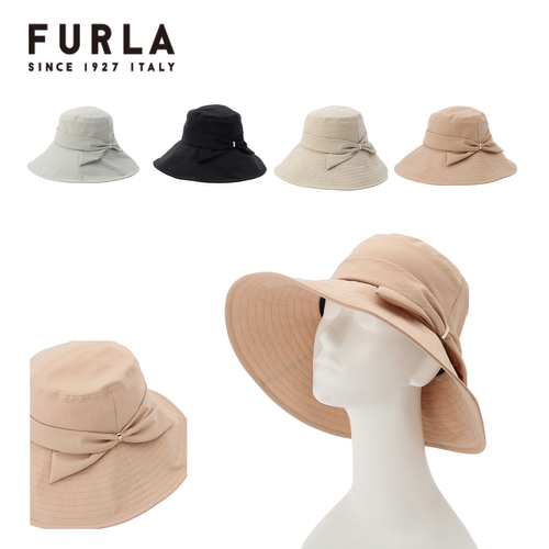 フルラ （FURLA）りぼん巻き ハット レディース 日本製 UV ウォッシャブル 広つば 12,100円(税込) 