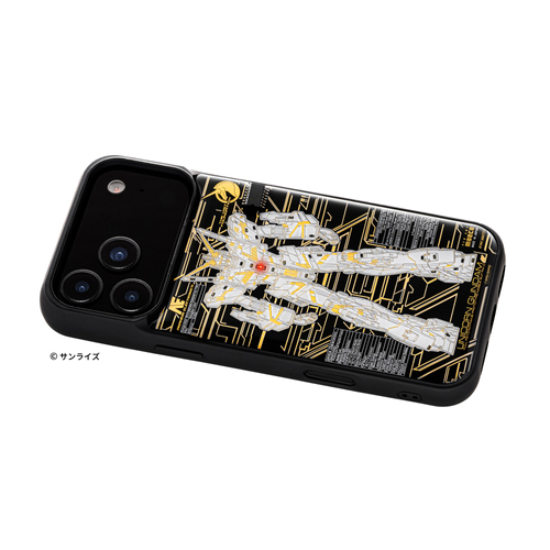 FLASH ユニコーンガンダム Ver.TWC 基板アート iPhone 17Pro Maxケース　ななめ