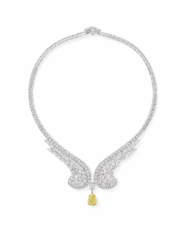 Eagle Yellow Diamond Necklace