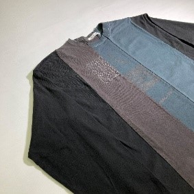 Remake Overdyed T-Shirt &yen;7,000（税込） /Long Sleeve &yen;10,800（税込）