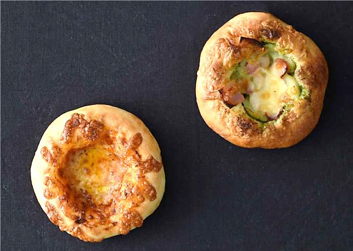 石窯フォカッチャ（トマト＆モッツアレラ、ポテト＆ベーコン）