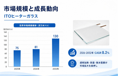 ITOヒーターガラス市場規模（百万米ドル）