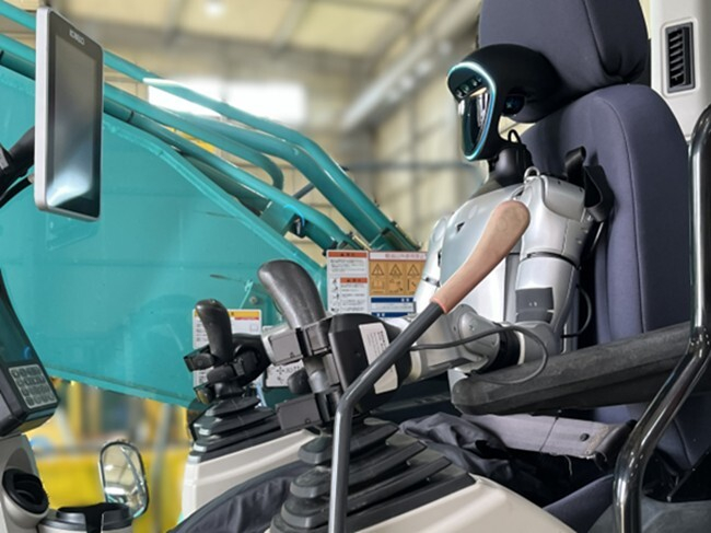 写真3：ロボットハンドを用いた操縦イメージ