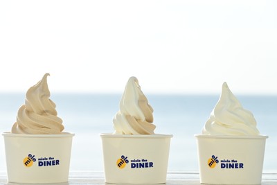 ▲淡路島牛乳ソフト、淡路島コーヒー牛乳ソフト
