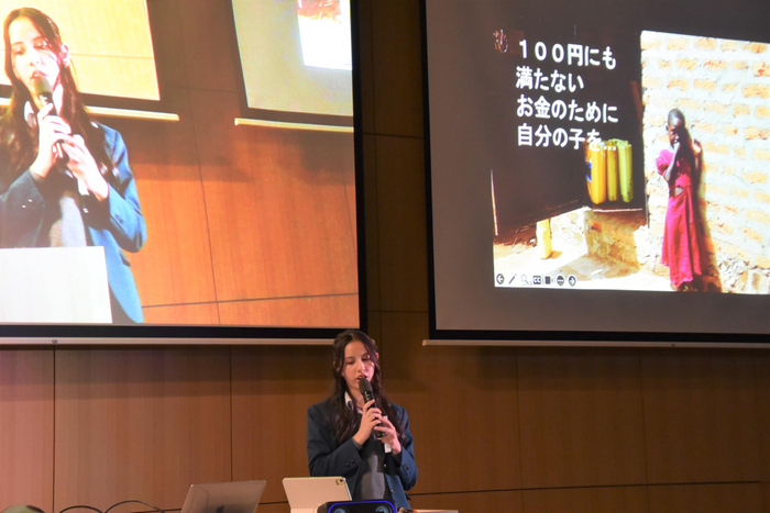 代表発表での川本さん