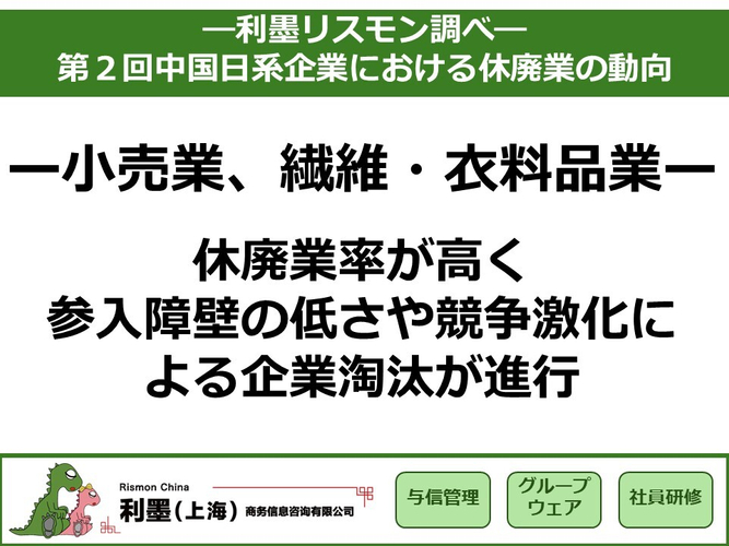 「第2回中国日系企業の休廃業動向レポート」を発表