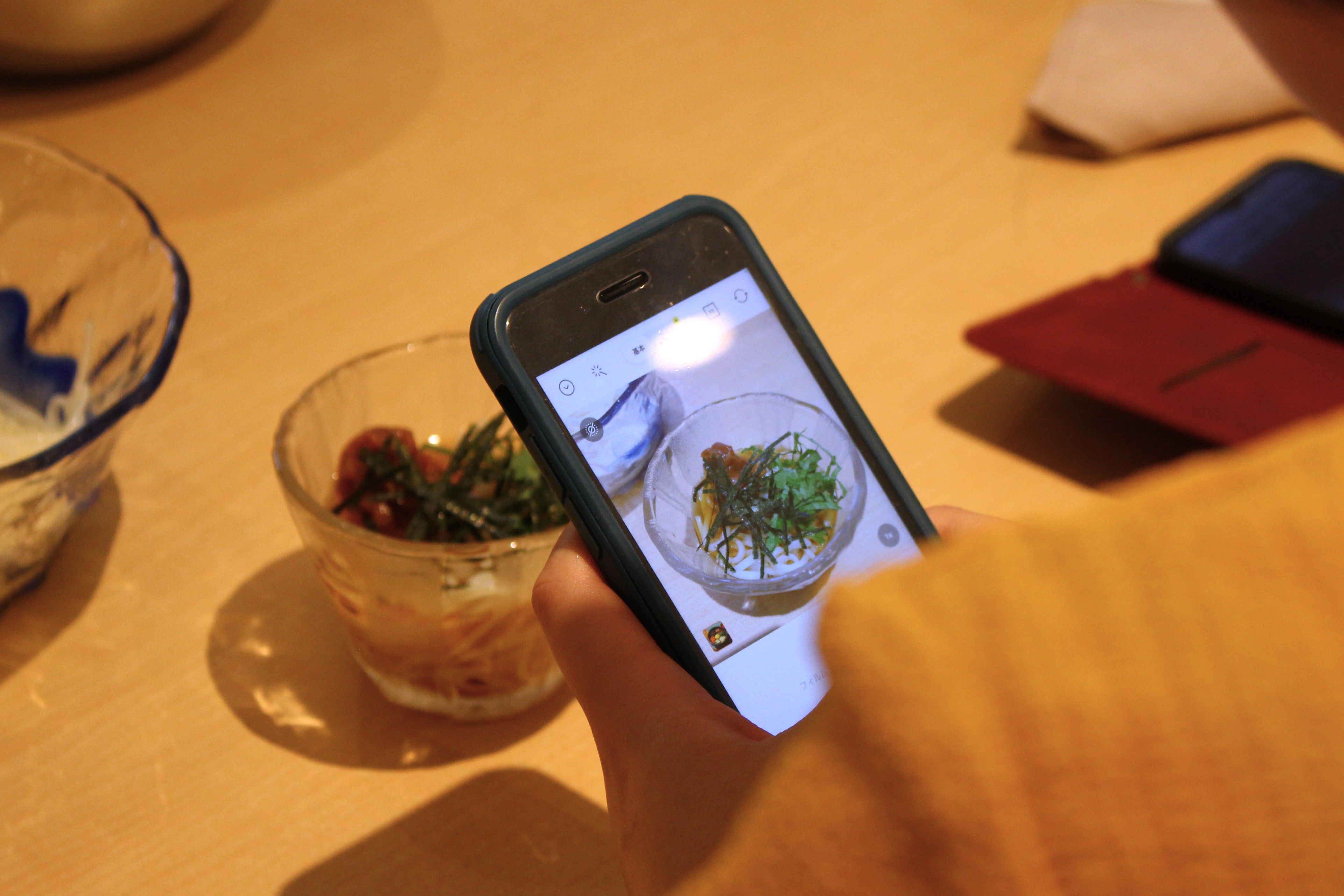 写真撮影をするお客様