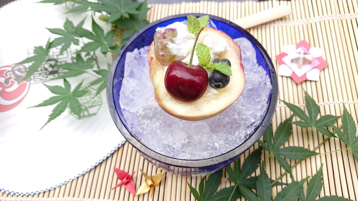 フルーツのヨーグルト白和え　桃窯入り ※要予約