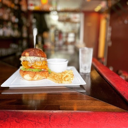 ダブルチーズバーガープレート　