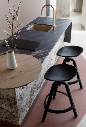 アイランドカウンター（木目）：ROVERE BUCKSKIN NATURAL