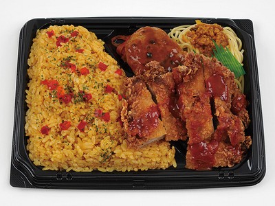 ずっしり極! カレーピラフ&チキン弁当 画像