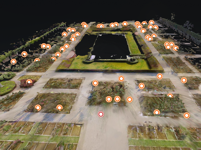 園内の様々な種類のバラが楽しめます