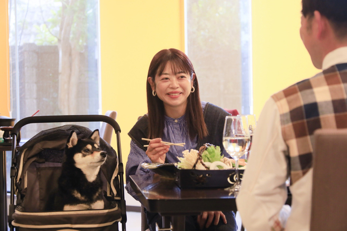 レストランは愛犬も同伴可能