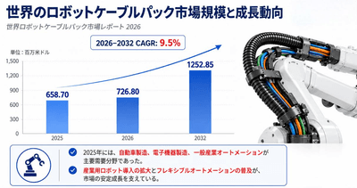 図：世界のロボットケーブルパック市場規模と成長動向