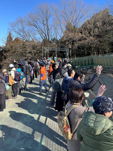 サル苑豆まき　イメージ