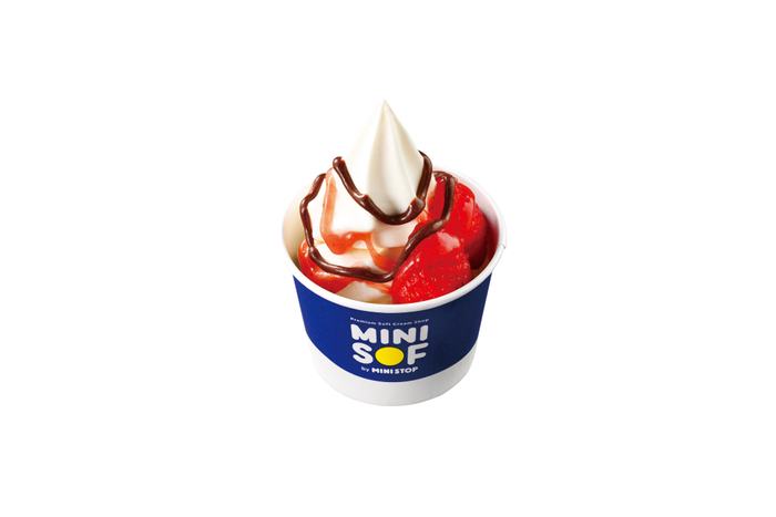 ソフトクリームバニラ（いちご＆チョコ）　単品画像